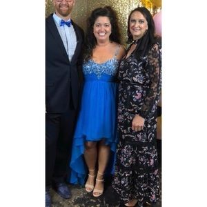 Fun blue high-low dress